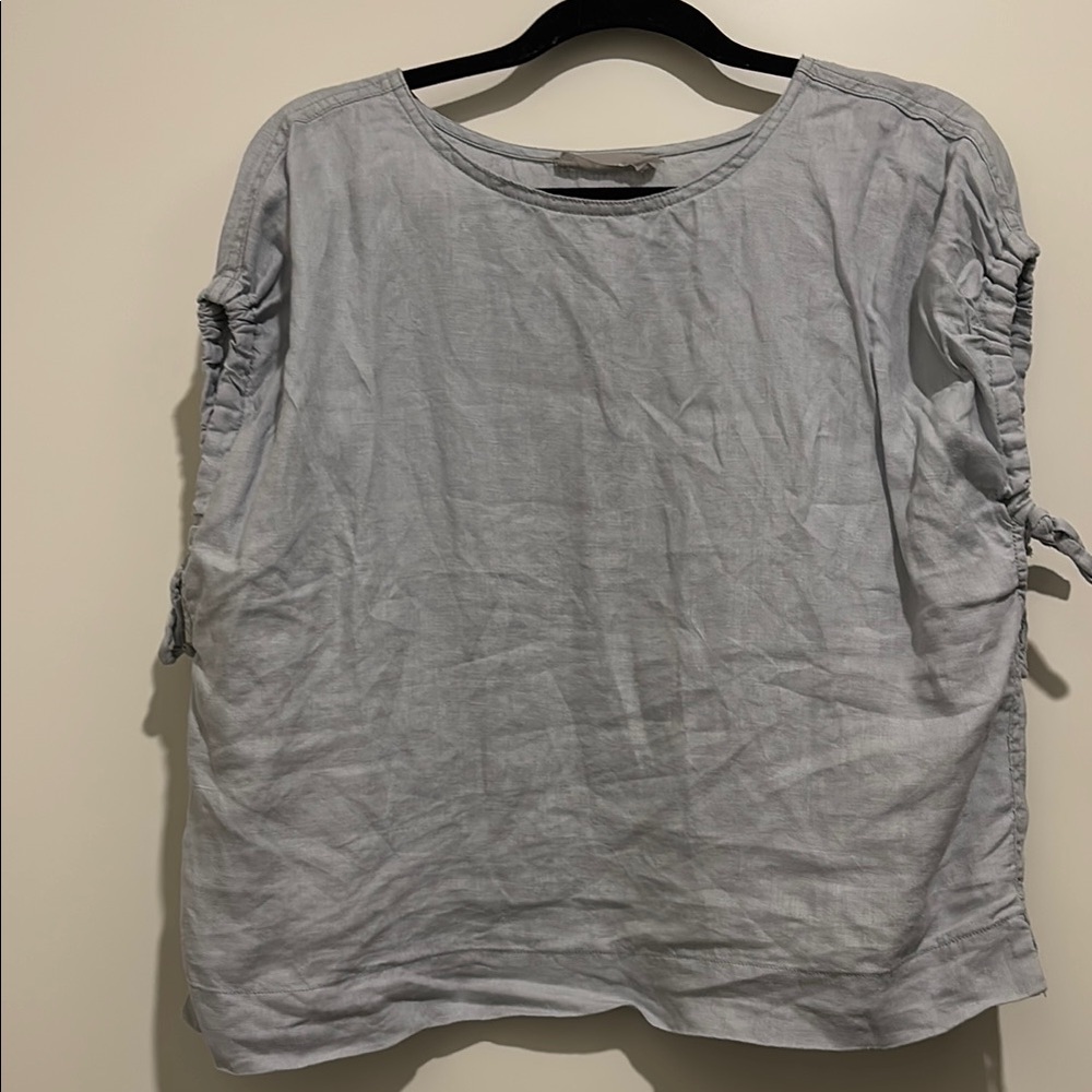 Everlane Light Blue Linen Top S